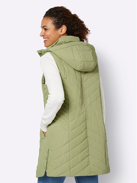 Creation L Reed Long Quilted Vest