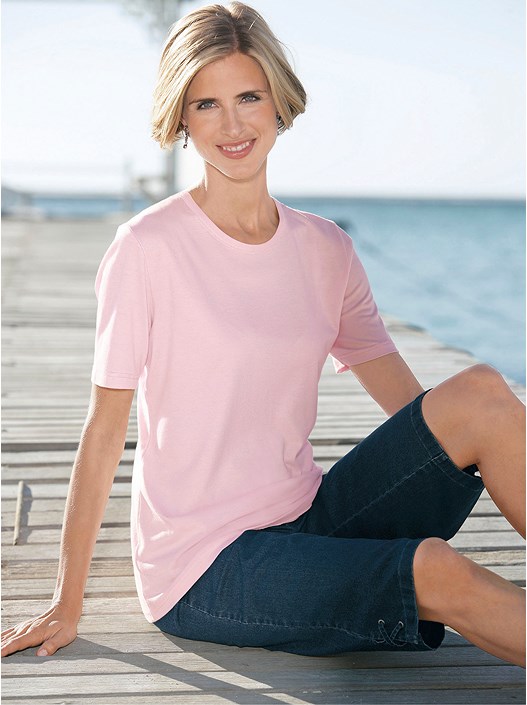 creation l Rose Classic Round Neck Shirt