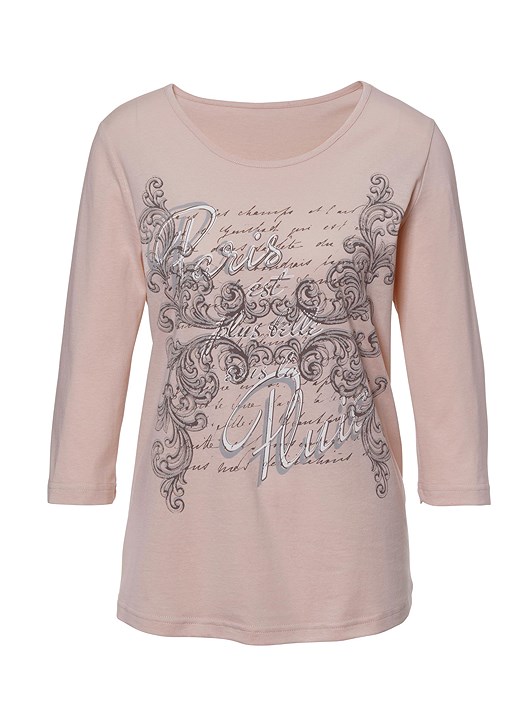 Creation L Rose Decorative Letter Print Shirt