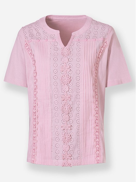 Creation L Rose Lace Applique Shirt