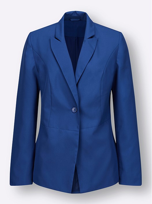 Creation L Royal Blue Single Button Blazer