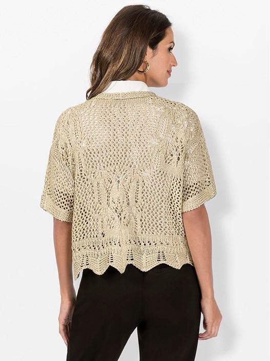 Creation L Sand Open Knit Bolero From Creation L