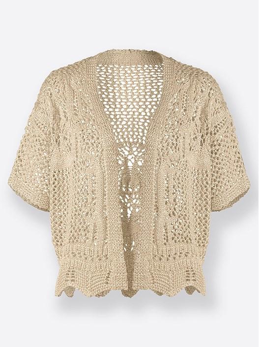 Creation L Sand Open Knit Bolero From Creation L
