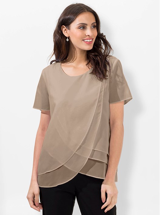 Creation L Sesame Layered Georgette Blouse