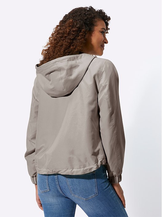 Creation L Taupe Drawstring Utility Jacket