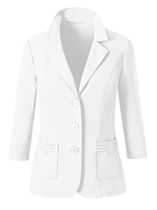 Creation L White Button Up Blazer