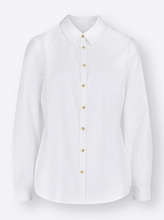 Creation L White Button Up Blouse