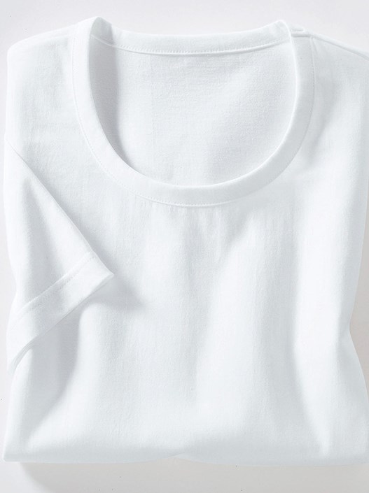Creation L White Classic Round Neck Shirt