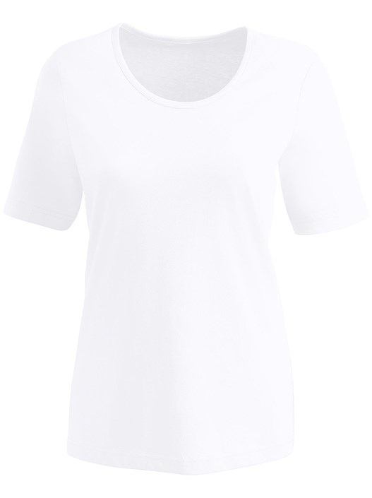 Creation L White Classic Round Neck Shirt