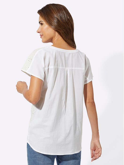 Creation L White Short-sleeved Blouse