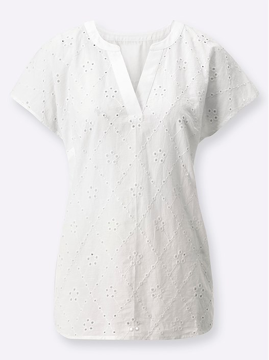 Creation L White Short-sleeved Blouse