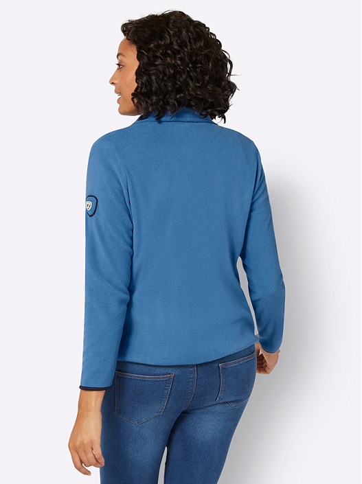 Creation L Denim Blue Fleece Zip Jacket From Creation L
