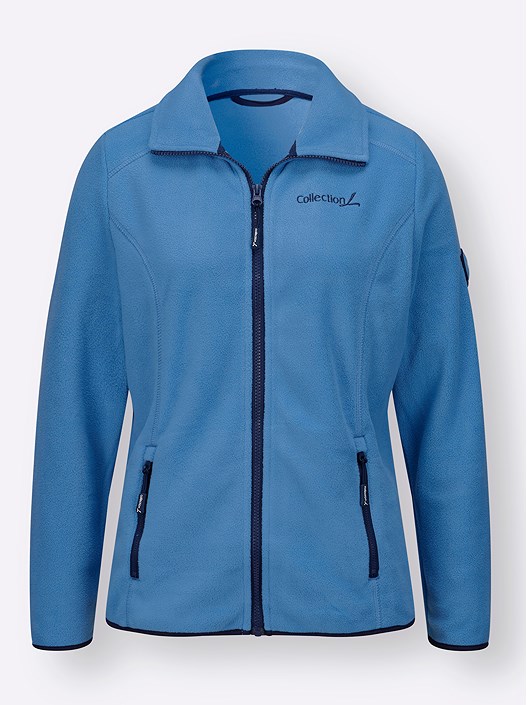 Creation L Denim Blue Fleece Zip Jacket From Creation L