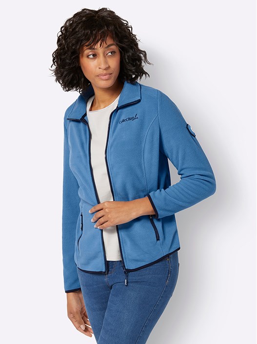 creation l Denim Blue Fleece Zip Jacket from creation L