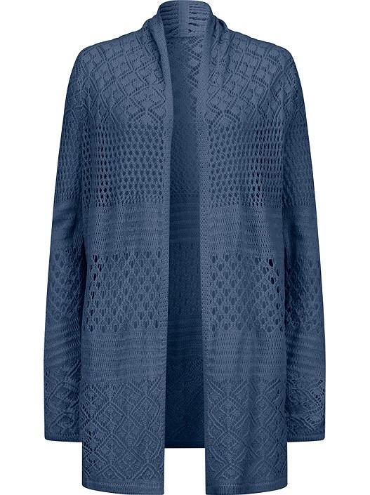 Creation L Denim Blue Open Knit Cardigan From Creation L