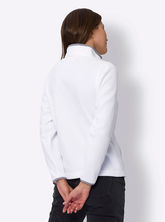 Creation L Ecru Zip Fleece Cardigan From Creation L