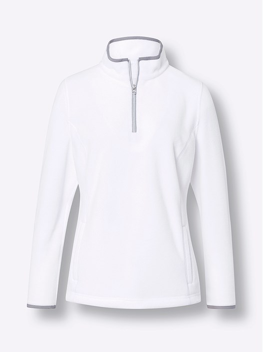 Creation L Ecru Zip Fleece Cardigan From Creation L