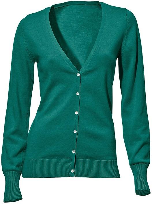 Creation L Emerald V-Neck Button Up Cardigan From Creation L