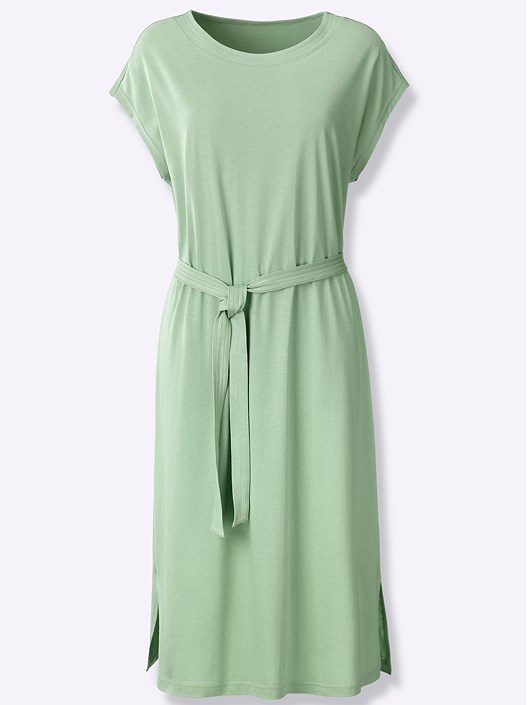 Creation L Eucalyptus Tie Waist Jersey Dress From Creation L