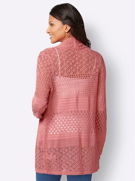 Creation L Flamingo Open Knit Cardigan From Creation L