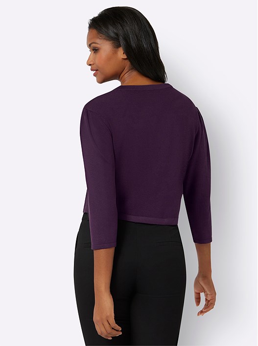 Creation L Grape Curved Edge Bolero From Creation L