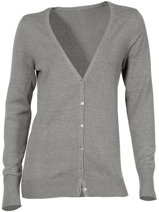 Creation L Grey-Mottled V-Neck Button Up Cardigan From Creation L