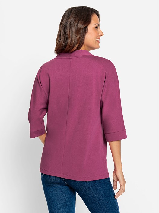 Creation L Heather 3/4 Sleeve Cardigan From Creation L