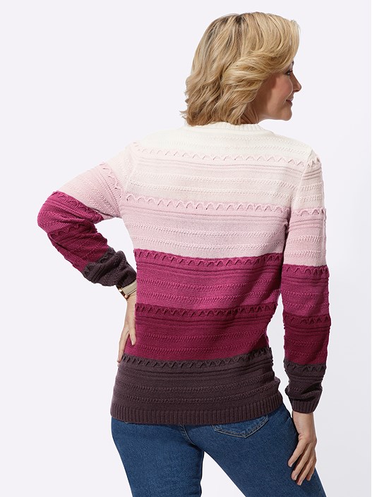 Creation L Heather-Patterned Monochromatic Sweater From Creation L