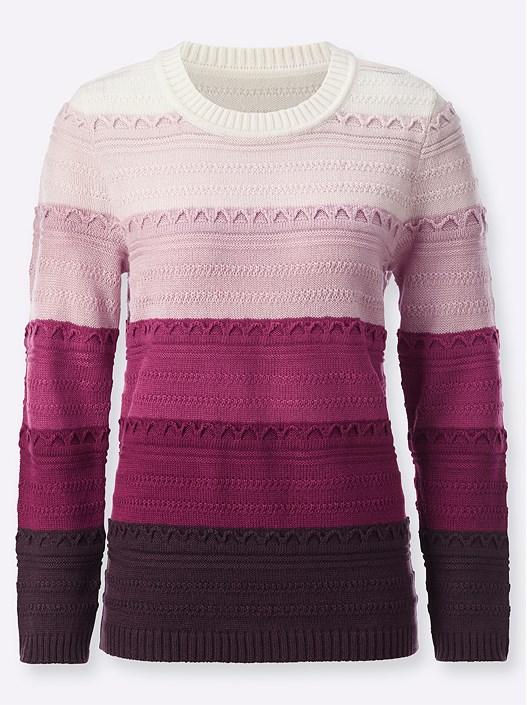 Creation L Heather-Patterned Monochromatic Sweater From Creation L