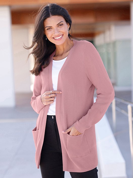 creation l Hortensia Ribbed Long Cardigan from creation L