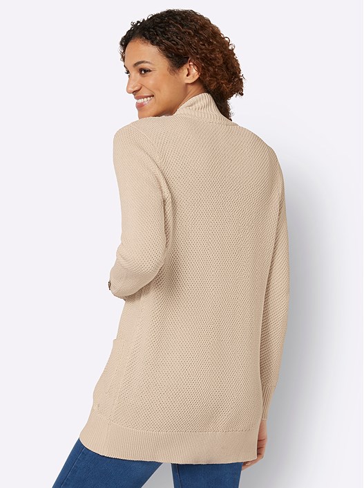 Creation L Ivory Rounded Edge Cardigan From Creation L