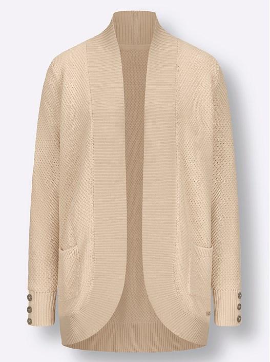 Creation L Ivory Rounded Edge Cardigan From Creation L