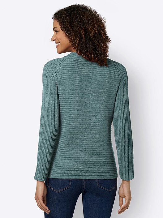 Creation L Jade Ruched Ribbed Sweater From Creation L