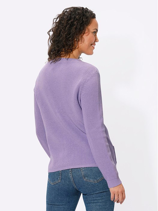 Creation L Lavender Ribbed Sweater Twinset From Creation L