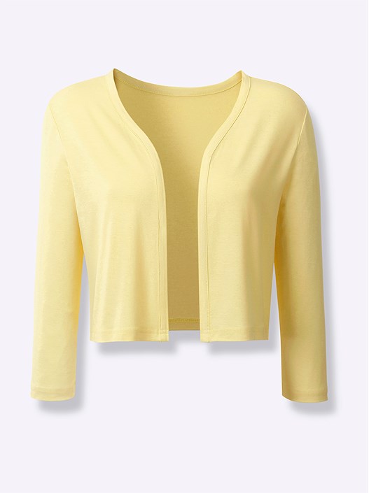 Creation L Lemon Piped V-Neck Bolero From Creation L