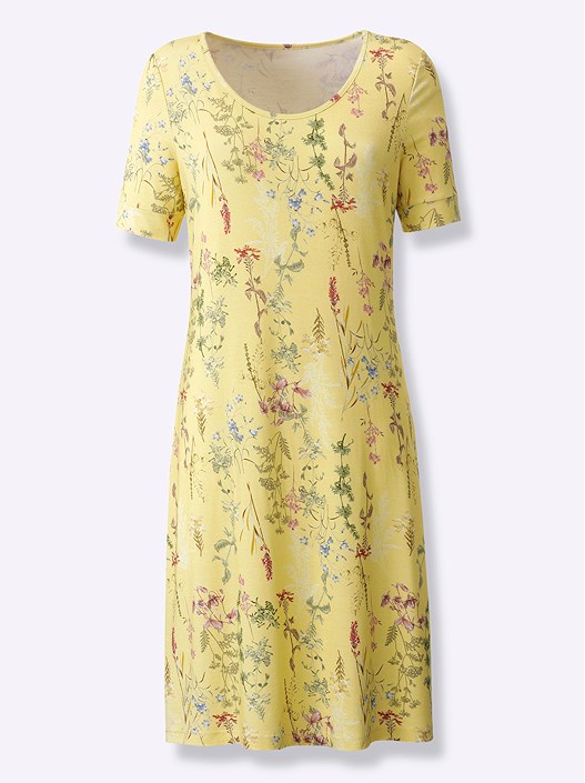 Creation L Lemon-Printed Floral Print Dress From Creation L