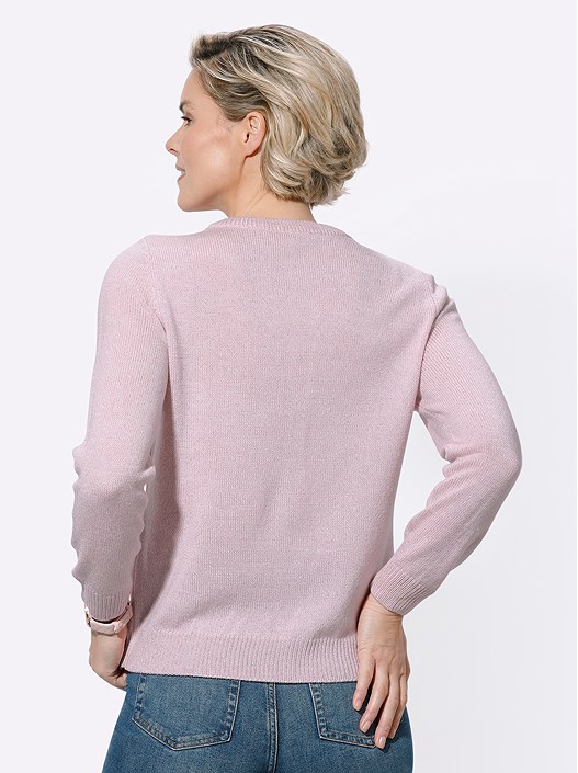 Creation L Light Rose-Mottled Sweater From Creation L