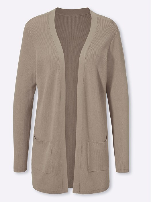Creation L Mud Ribbed Long Cardigan From Creation L