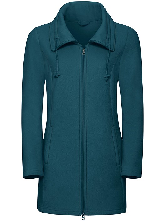 Creation L Petrol Long Fleece Jacket From Creation L