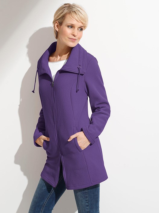 creation l Purple Long Fleece Jacket from creation L