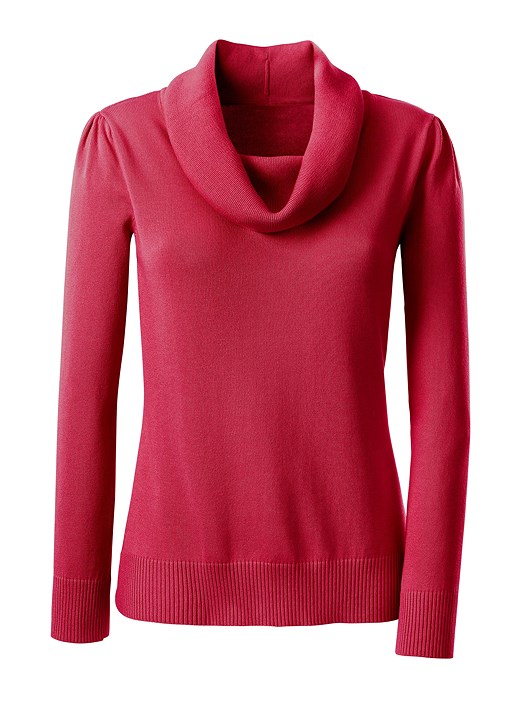 Creation L Red Cozy Cowl Neck Sweater From Creation L