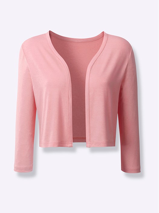 Creation L Rose Quartz Piped V-Neck Bolero From Creation L