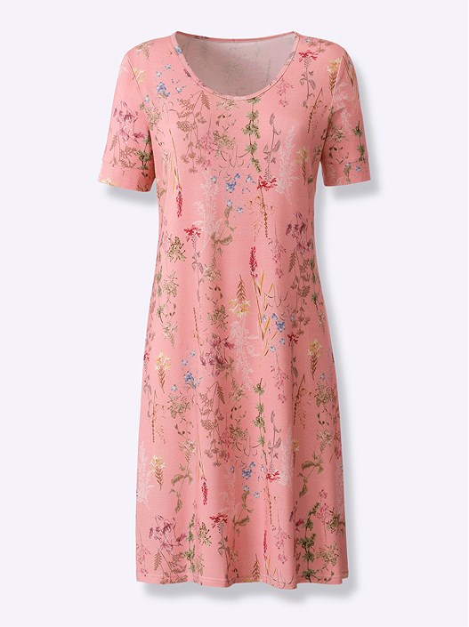 Creation L Rose-Quartz-Printed Floral Print Dress From Creation L