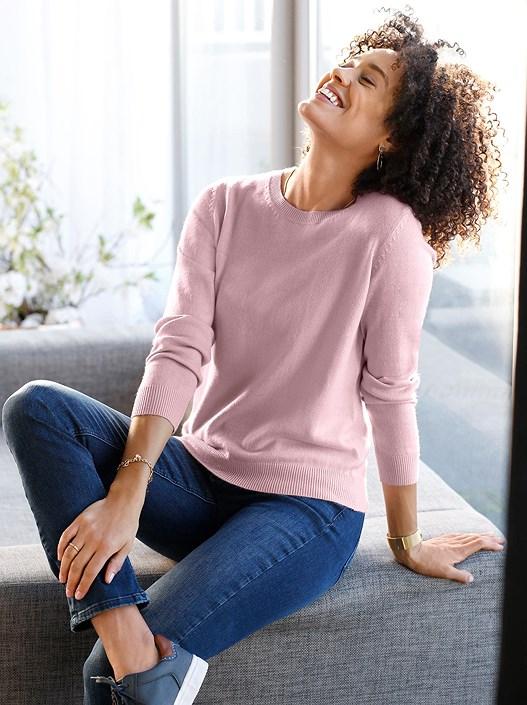 creation l Rose Round Neckline Sweater from creation L