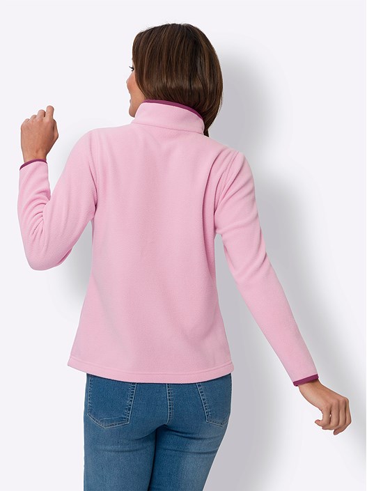 Creation L Rose Zip Fleece Cardigan From Creation L