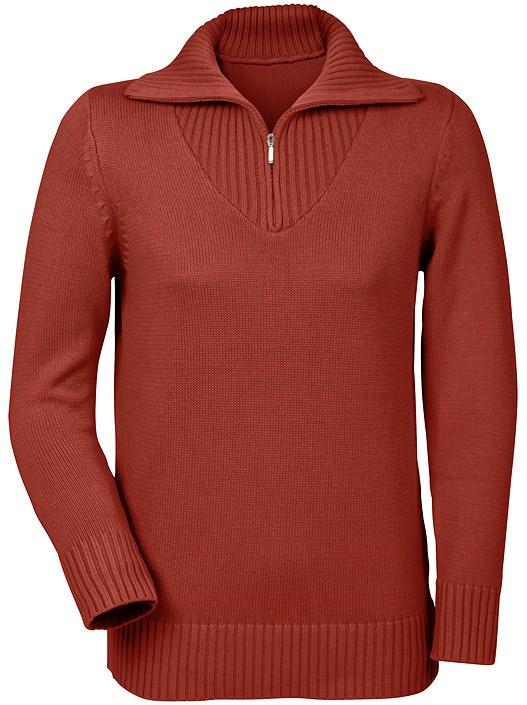 Creation L Rust Zip Pullover Sweater From Creation L