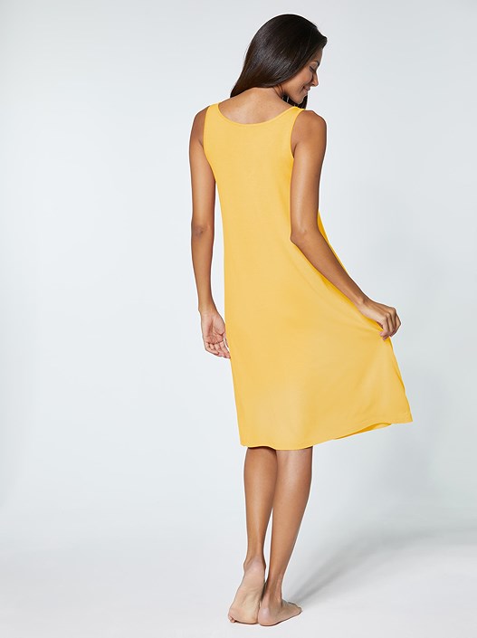 Creation L Yellow Keyhole Neckline Beach Dress From Creation L