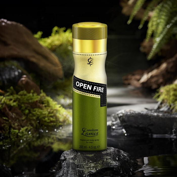 creation lamis Open Fire - Body Spray for Men