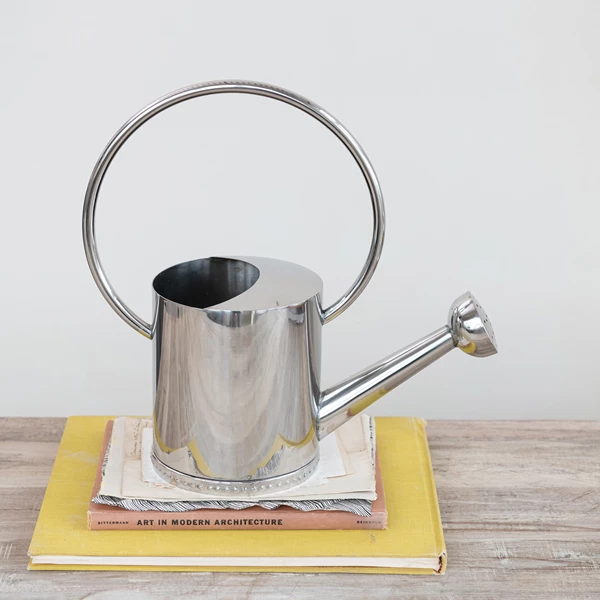 Creative Co Op 1 Gallon Stainless Steel Watering Can