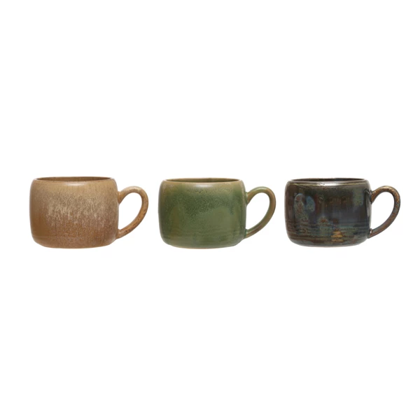 creative co op 14 oz. Stoneware Mug 3 Colors (Each One Will Vary)